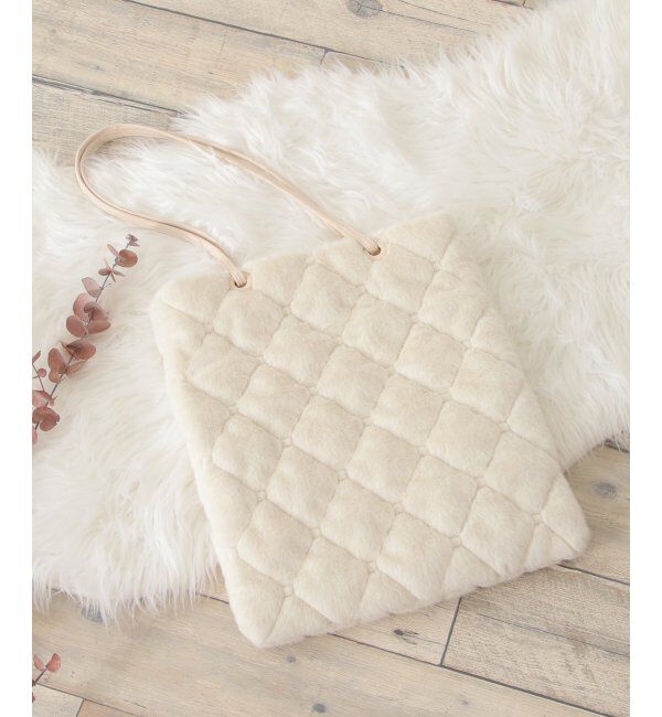 ikka「エコファーキルトマチなしトートバッグ」|その他|