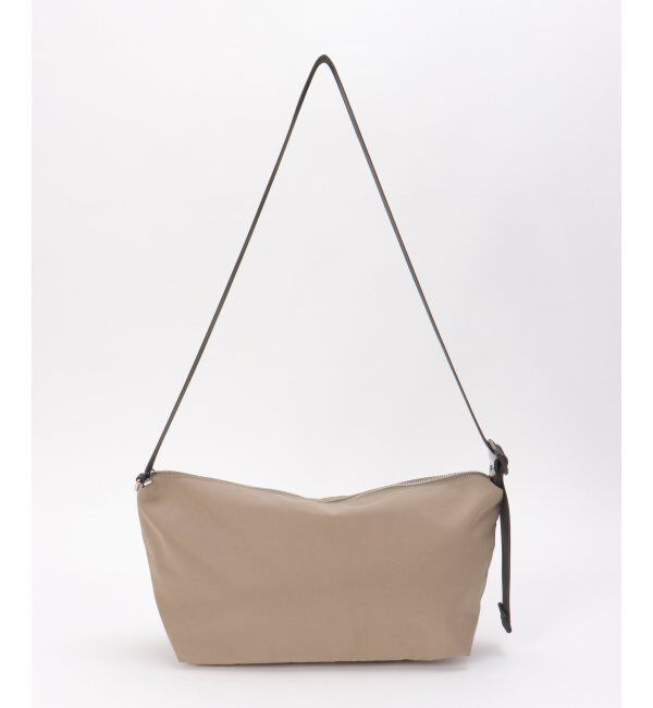 ikka「撥水ナイロン横長ショルダーバッグ」|その他|モカ