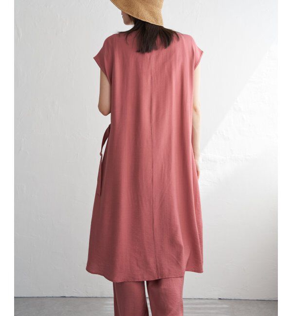 IKKA LOUNGE「【2点セット】冷感スラブワンピースセットアップ」|ワンピース|