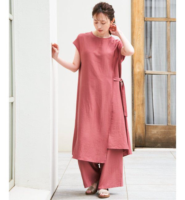 IKKA LOUNGE「【2点セット】冷感スラブワンピースセットアップ」|ワンピース|