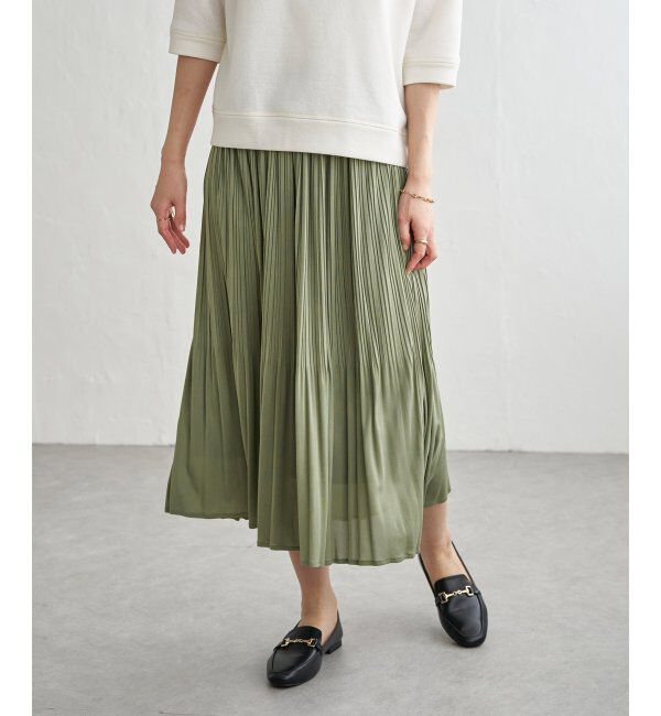 ikka「【2点セット】2WAYラメプルオーバー プリーツスカートセット」|ワンピース|