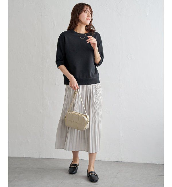 ikka「【2点セット】2WAYラメプルオーバー プリーツスカートセット」|ワンピース|