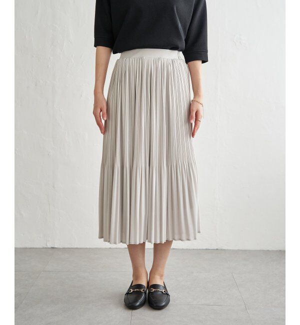 ikka「【2点セット】2WAYラメプルオーバー プリーツスカートセット」|ワンピース|