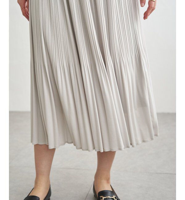 ikka「【2点セット】2WAYラメプルオーバー プリーツスカートセット」|ワンピース|