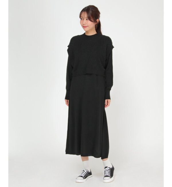 Lbc with Life「ニットベストワンピセット」|ワンピース|