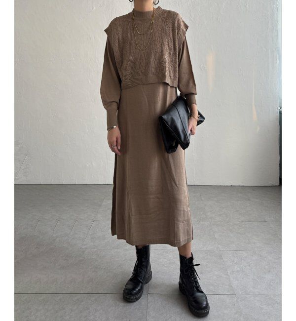 Lbc with Life「ニットベストワンピセット」|ワンピース|