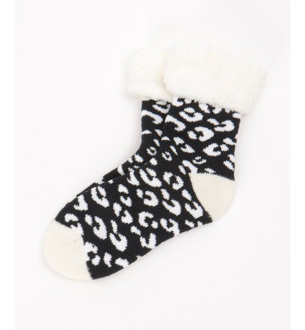 Lbc with Life「裏起毛ソックス レオパード」|その他|