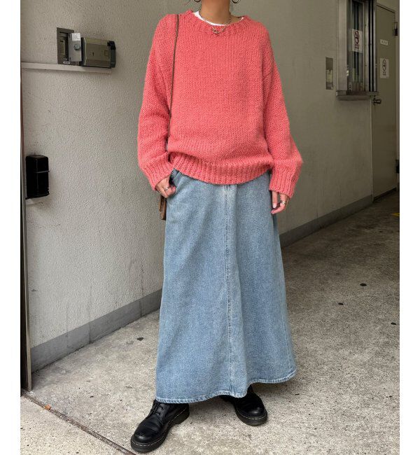 Lbc with Life「モヘヤタッチオーバサイズニット」|カーディガン|