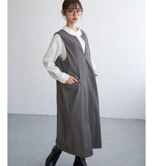 Lbc with Life「深Vネックジャンスカ」|ワンピース|