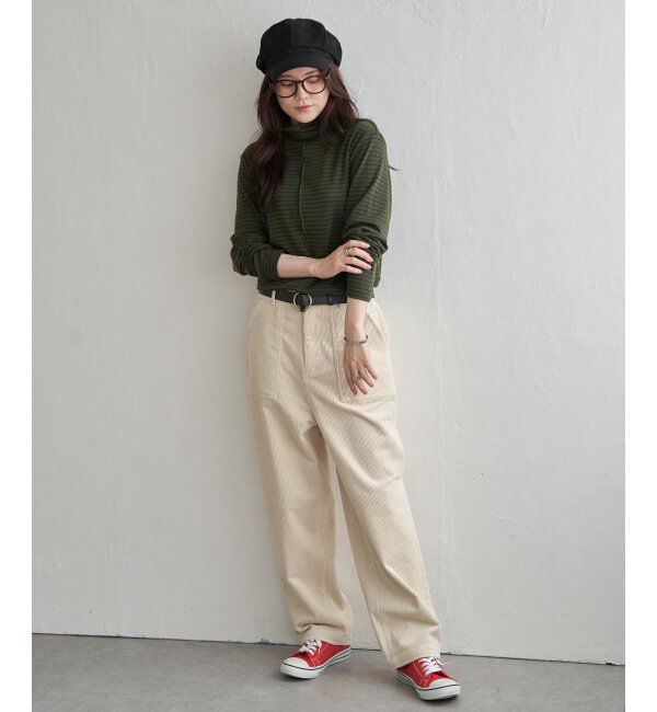 Lbc with Life「クシュスリーブクシュネックロンT」|Tシャツ・カットソー|