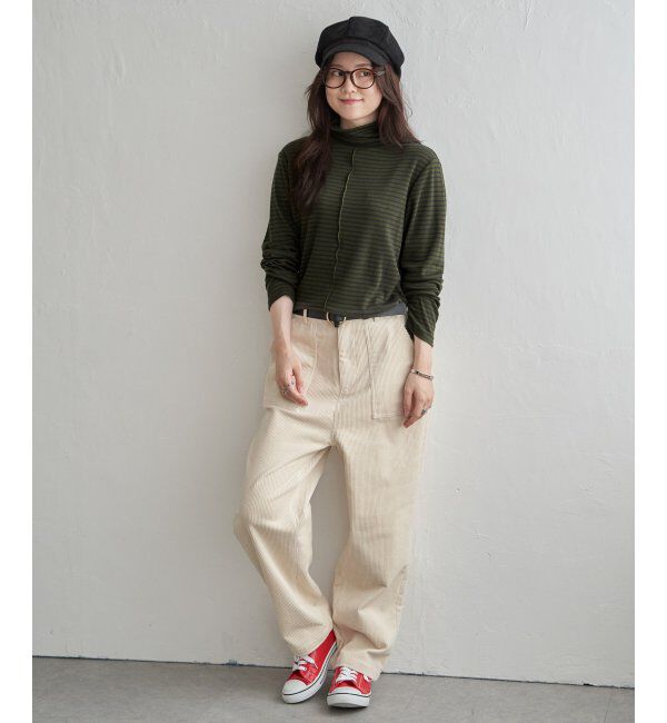 Lbc with Life「クシュスリーブクシュネックロンT」|Tシャツ・カットソー|