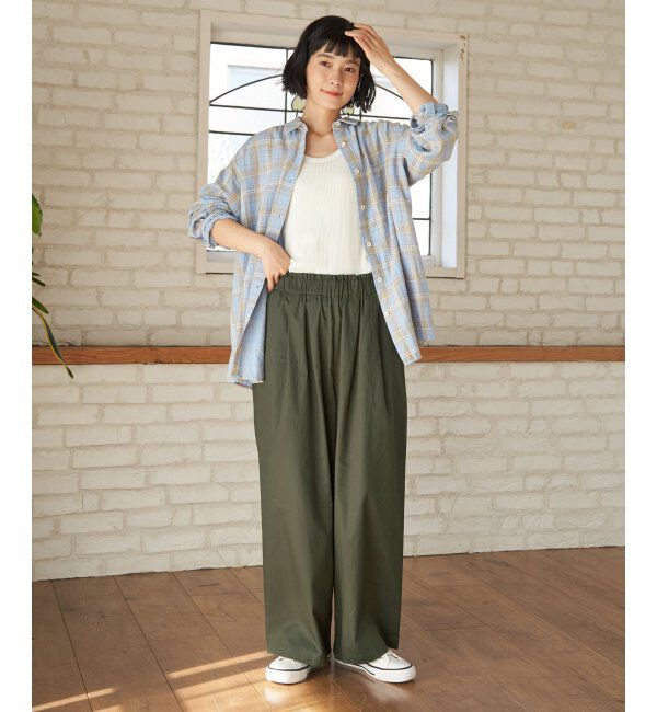 Lbc with Life「ダブルガーゼロゴ刺繍オーバーシャツ」|シャツ・ブラウス|