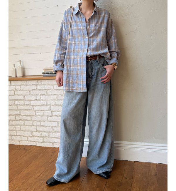 Lbc with Life「ダブルガーゼロゴ刺繍オーバーシャツ」|シャツ・ブラウス|