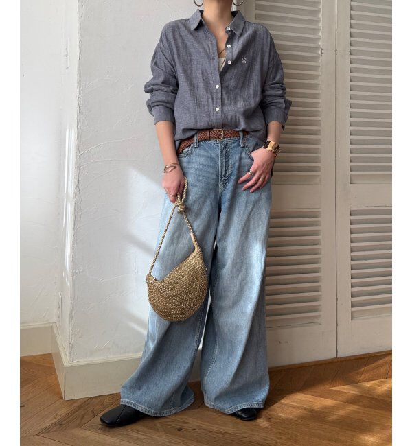 Lbc with Life「ダブルガーゼロゴ刺繍オーバーシャツ」|シャツ・ブラウス|