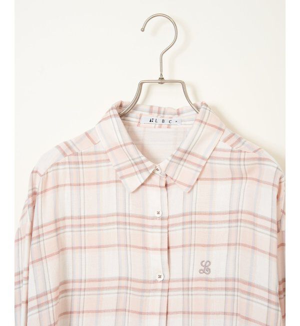 Lbc with Life「ダブルガーゼロゴ刺繍オーバーシャツ」|シャツ・ブラウス|