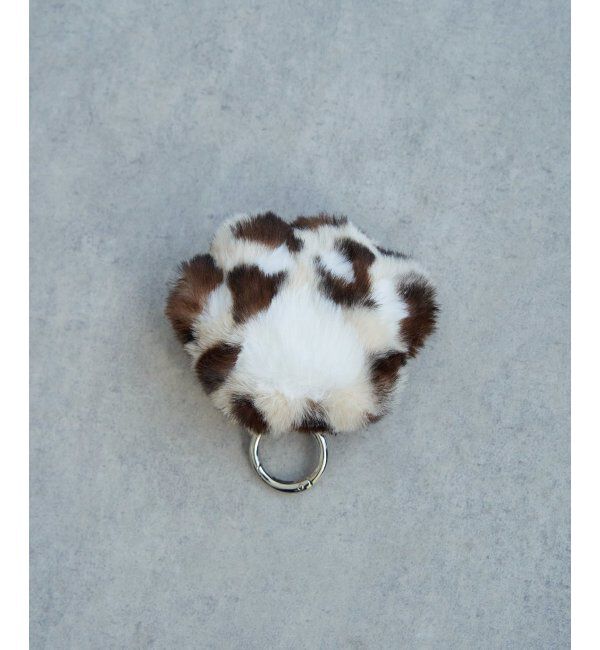 VENCE share style「レオパード肉球ファーチャーム」|その他|ベージュ