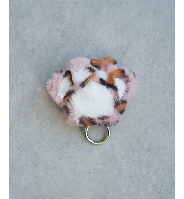 VENCE share style「レオパード肉球ファーチャーム」|その他|ピンク