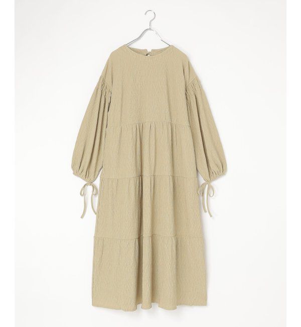 VENCE share style「カット楊柳ワンピース」|ワンピース|グレージュ