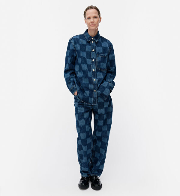 Marimekko「Maridenim Vaihe Jakala ジーンズシャツ」|シャツ・ブラウス|