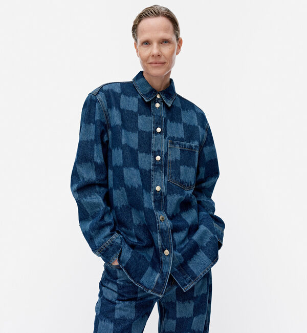Marimekko「Maridenim Vaihe Jakala ジーンズシャツ」|シャツ・ブラウス|