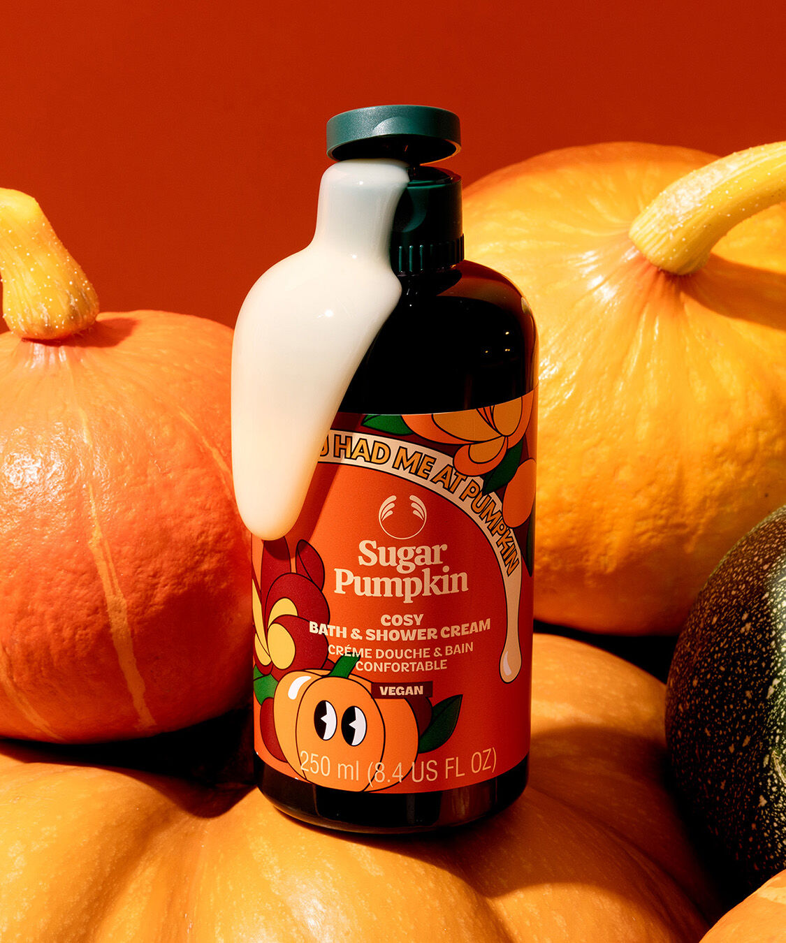 THE BODY SHOP「【数量限定】バス&シャワークリーム シュガーパンプキン 250mL」|ボディクレンジング|