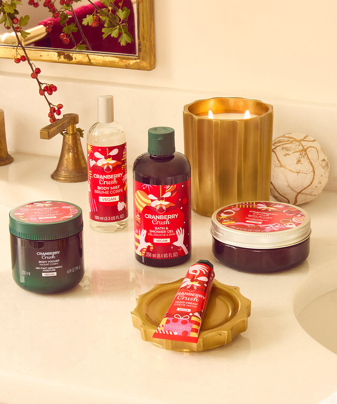 THE BODY SHOP「【数量限定】バス＆シャワージェル クランベリークラッシュ 250mL」|ボディクレンジング|