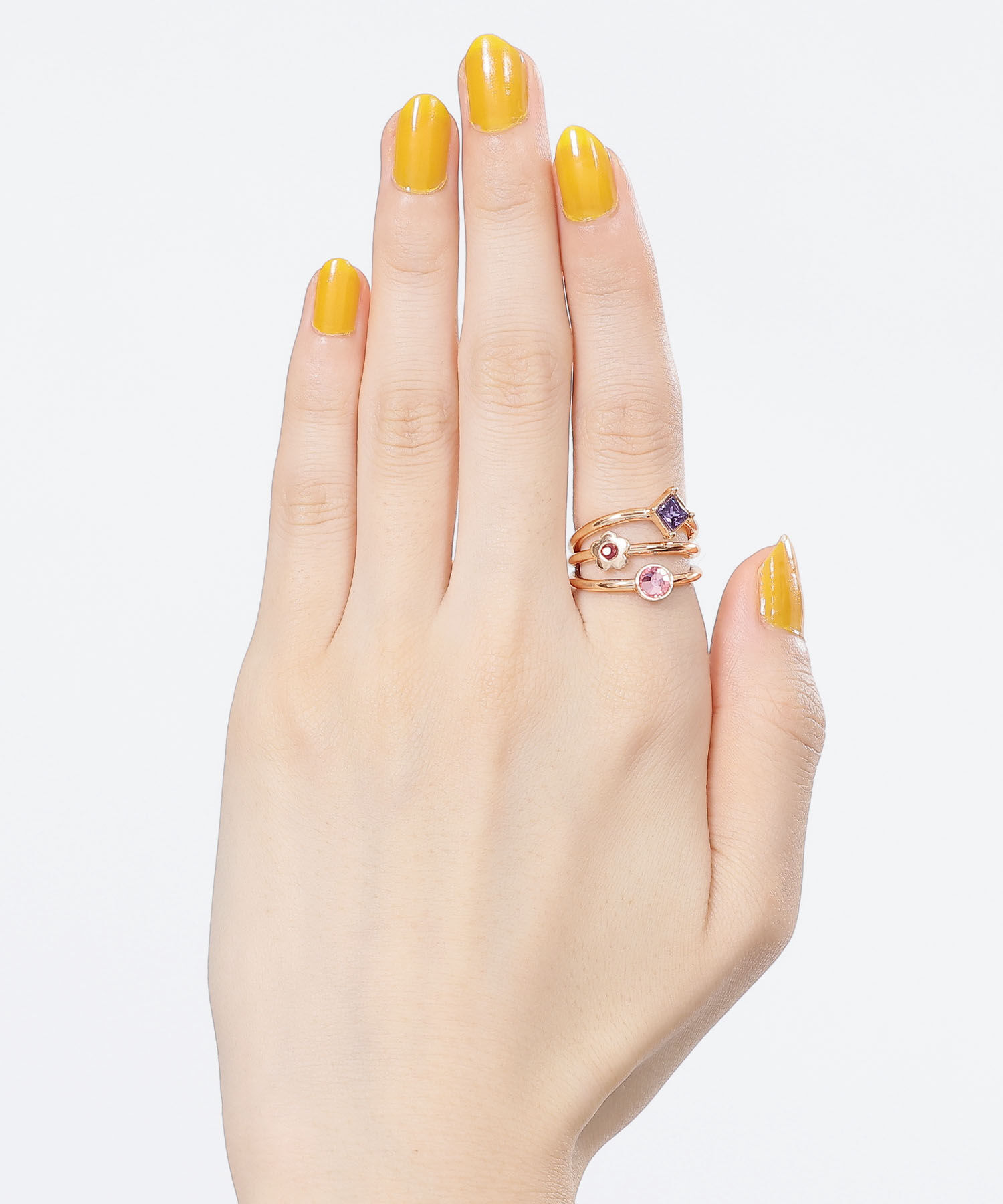 MARY QUANT「ビジューアソート リング」|リング|ピンクゴールド