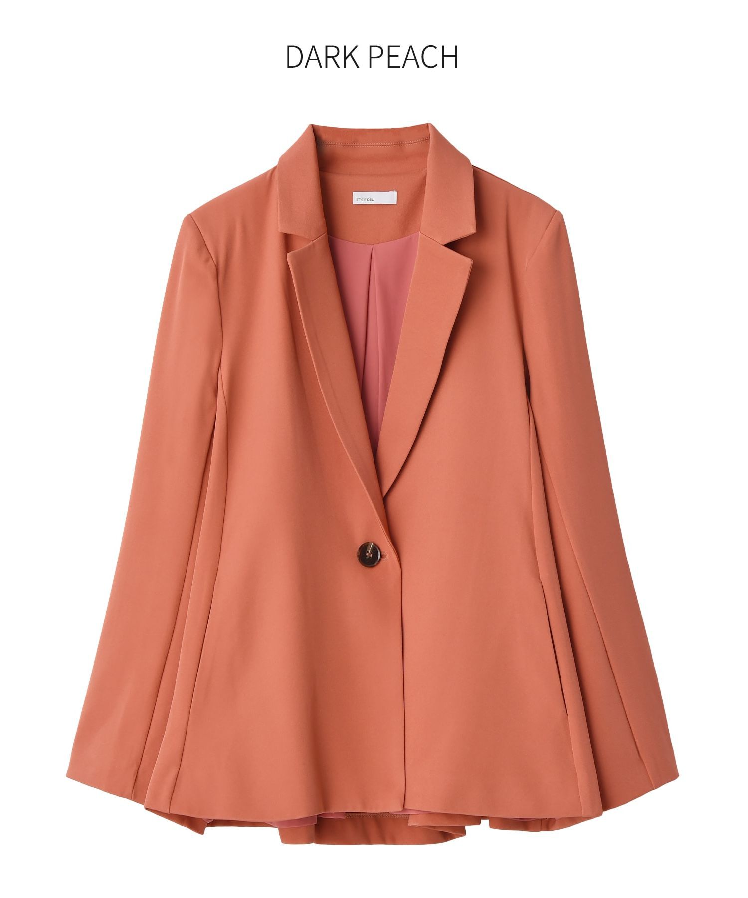 STYLE DELI「ソフトツイルAラインジャケット」|テーラードジャケット|