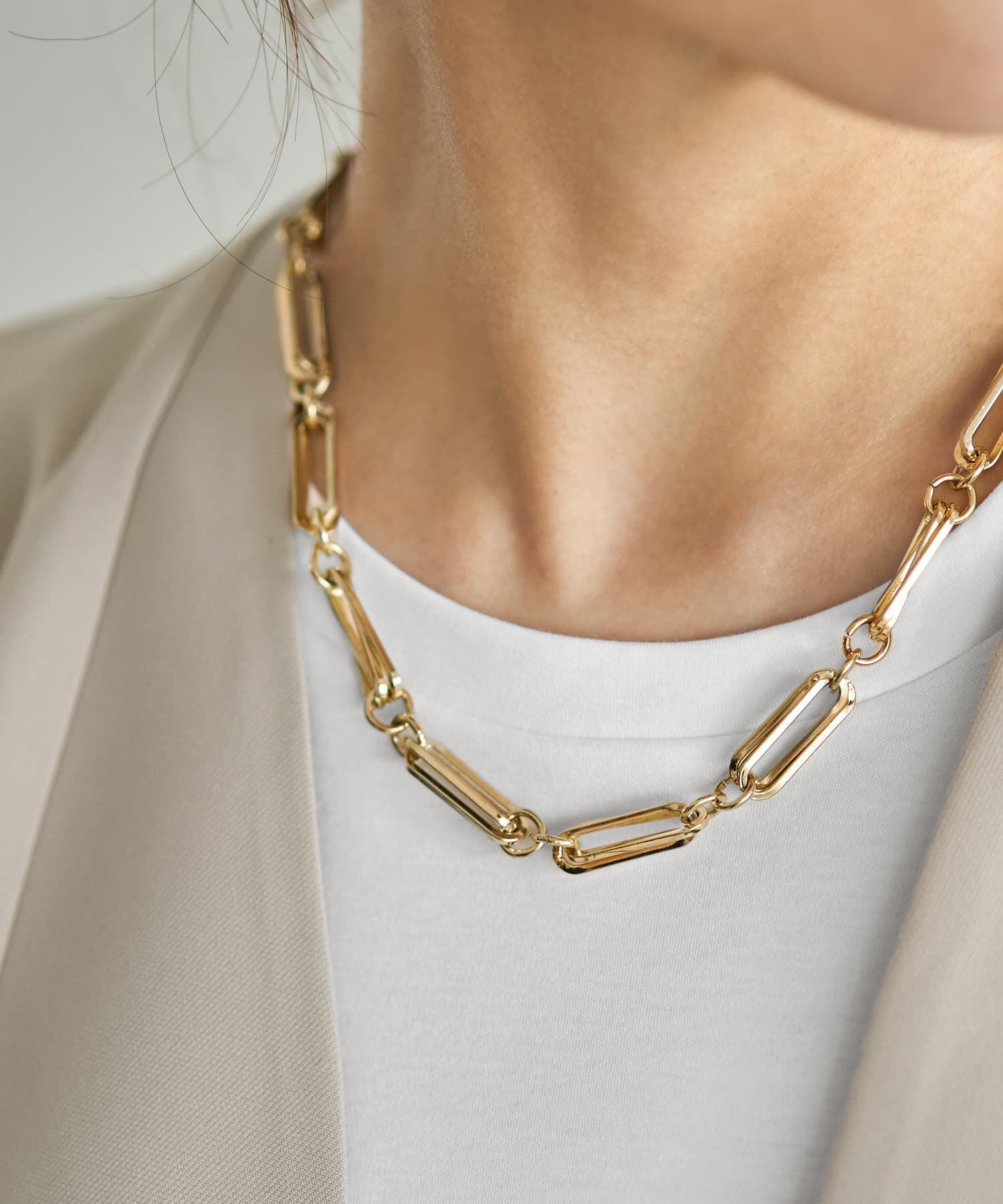 STYLE DELI「45cmダブルパーツチェーンネックレス」|ネックレス|