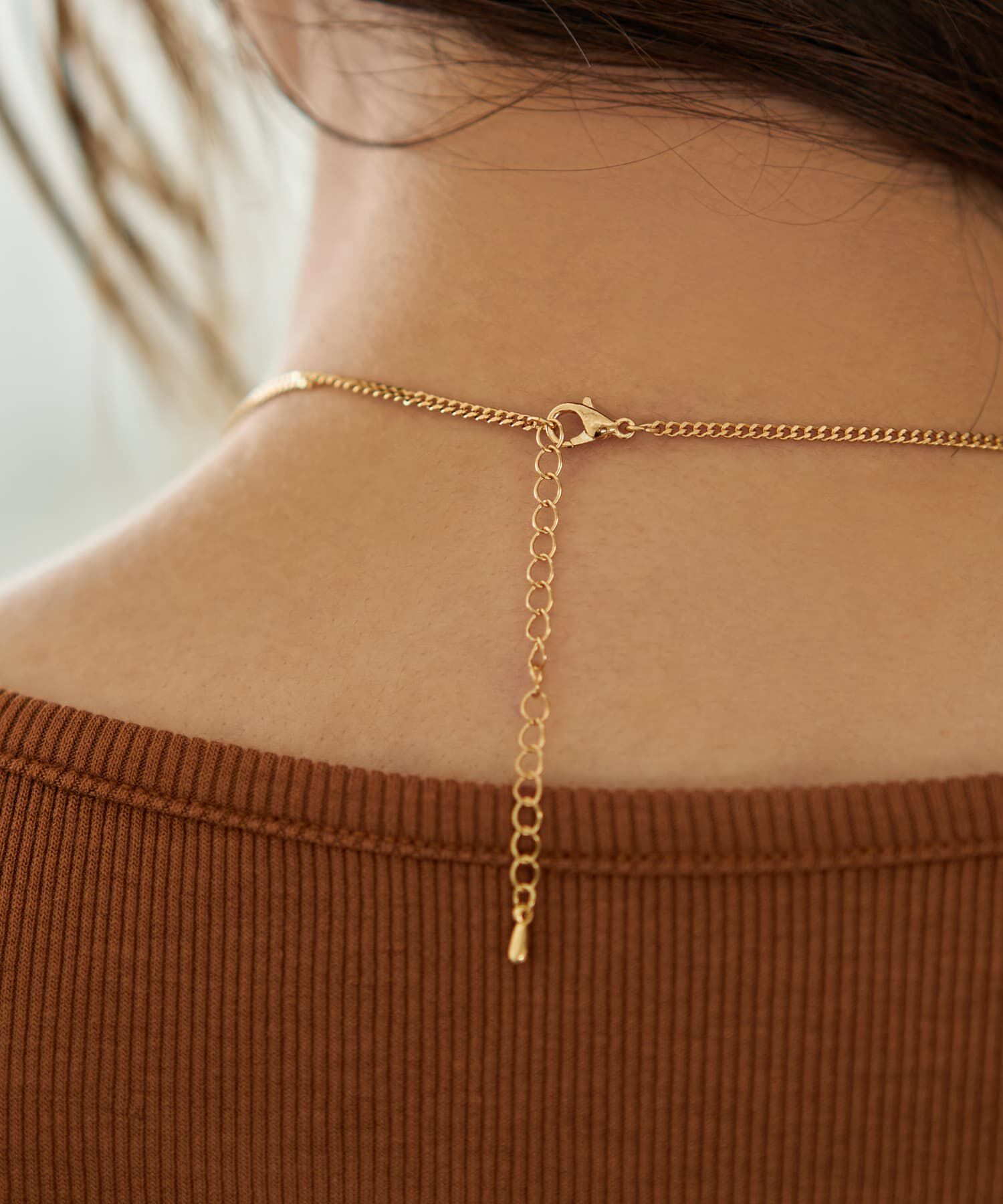 STYLE DELI「プレートレイヤードロングネックレス」|ネックレス|