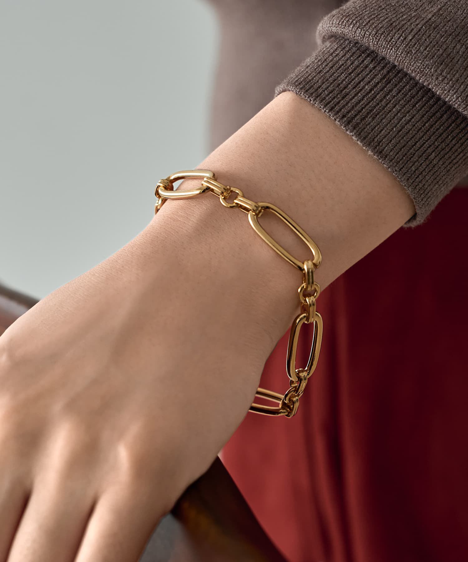 STYLE DELI「オーバルチェーンブレスレット」|ブレスレット・バングル|ゴールド