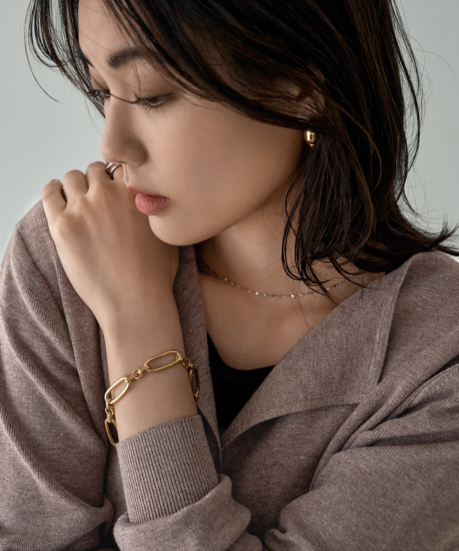 STYLE DELI「オーバルチェーンブレスレット」|ブレスレット・バングル|