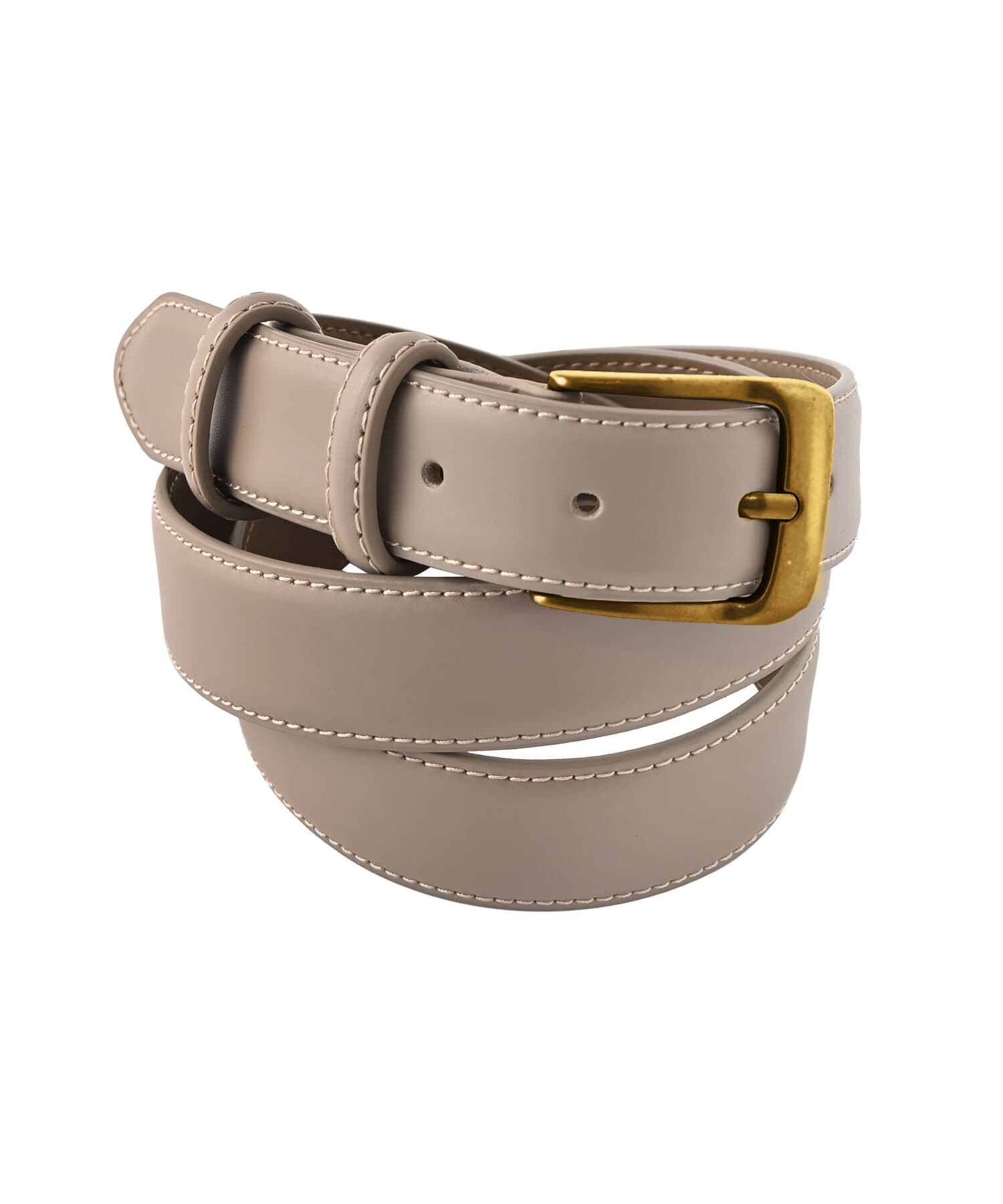 STYLE DELI「【DELI by】ミニマルリアルレザーベルト（ゴールド）」|ベルト|