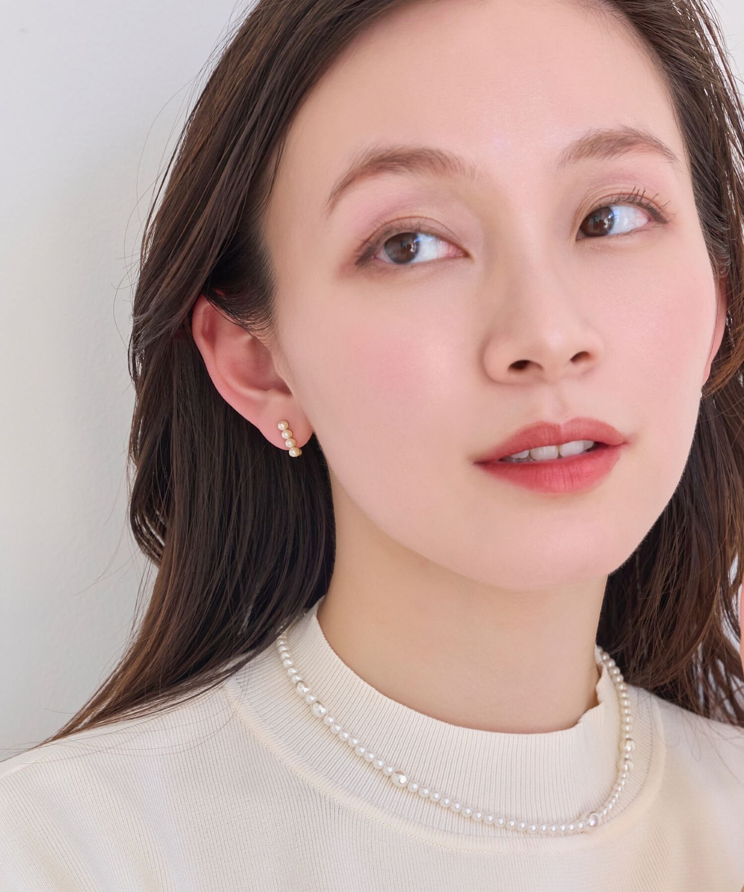 Phoebe「【金属アレルギー対応】【痛くないシリーズ】モードパールライトフィットイヤリング　結婚式/セレモニー」|イヤリング|