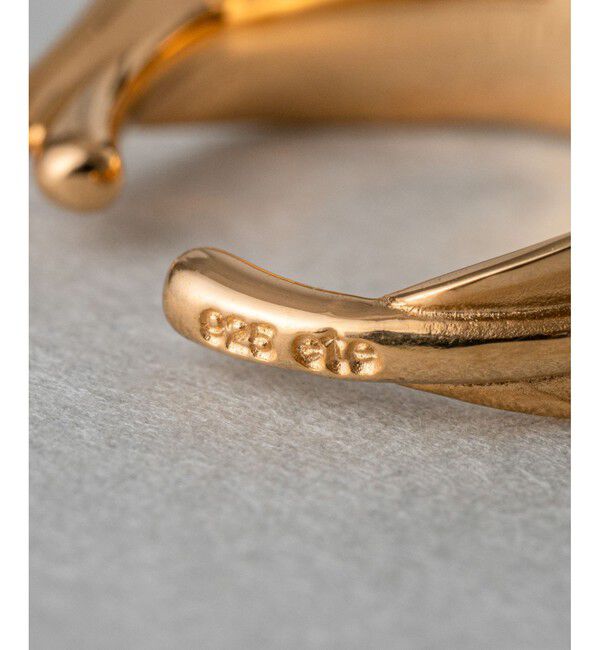 ete「フープイヤリング リーフ」|イヤリング|