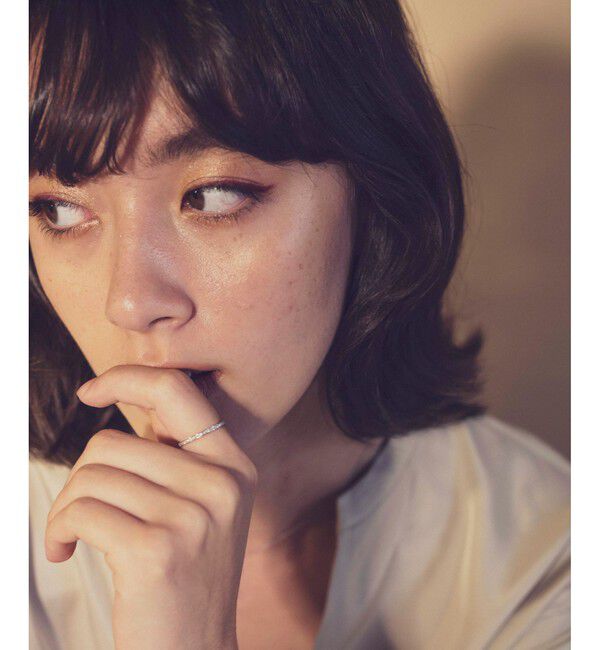 ete「PT900 レイヤード ハーフエタニティ リング」|リング|