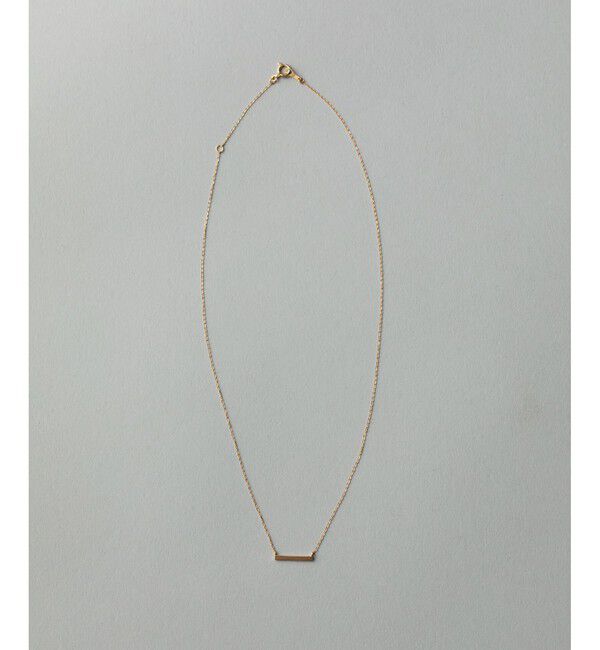ete「[レイヤード] K18YG バー ネックレス」|ネックレス|