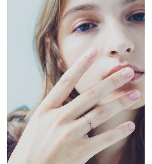 ete「K18MPG レイヤード ダイヤモンド ツイスト リング」|リング|