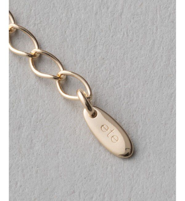 ete「K18 引き輪付アジャスター」|ネックレス|