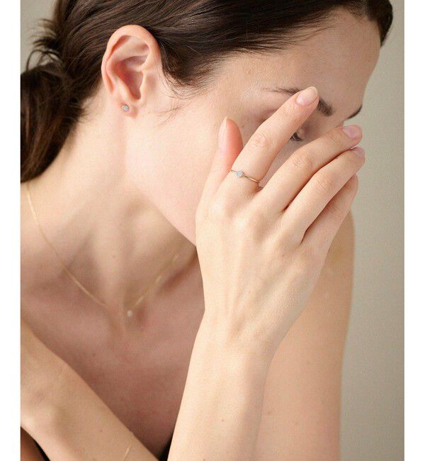 ete「K10YG ブリリアント ダイヤモンド リング」|リング|