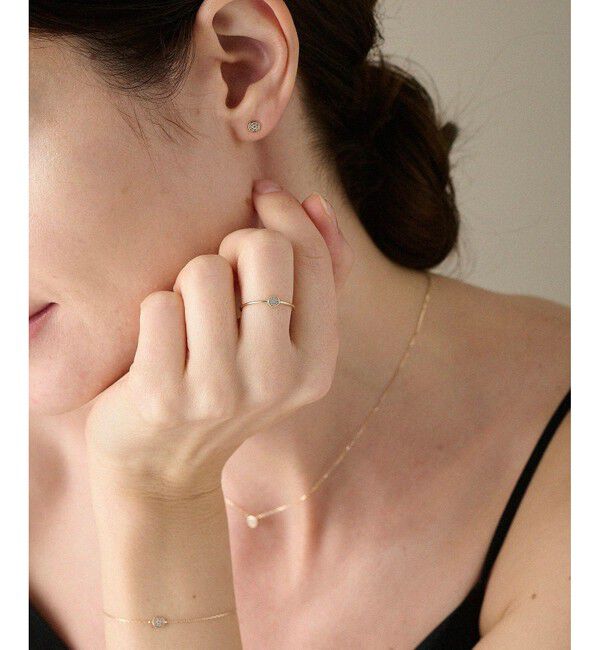 ete「K10YG ブリリアント ブラウンダイヤモンド リング」|リング|