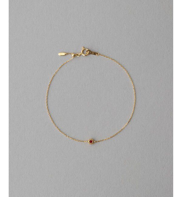 ete「K18YG フルール ブレスレット（誕生石 5・7・9月）」|ブレスレット・バングル|B