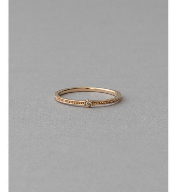 ete「[レイヤード] K10YG ブラウンダイヤモンド リング」|リング|イエローゴールド