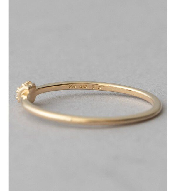 ete「[レイヤード] K10YG ダイヤモンド リング」|リング|