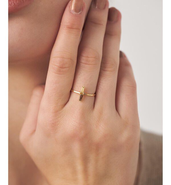 ete「[レクラン] K18YG ナチュラルストーン リング」|リング|