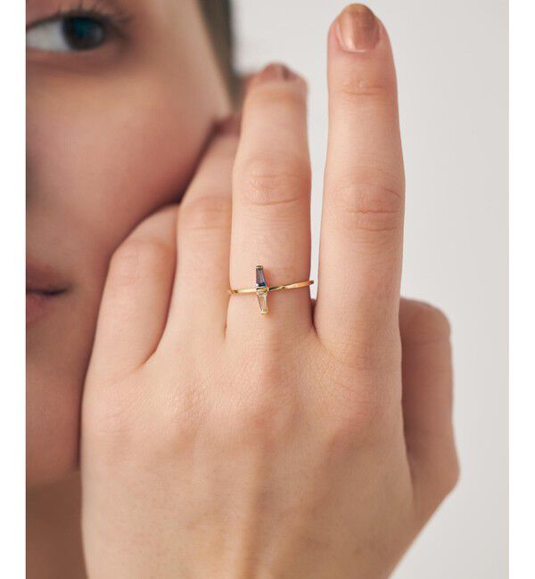 ete「[レクラン] K18YG ナチュラルストーン リング」|リング|