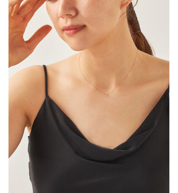 ete「[レイヤード] K10MPG ダイヤモンド ネックレス」|ネックレス|