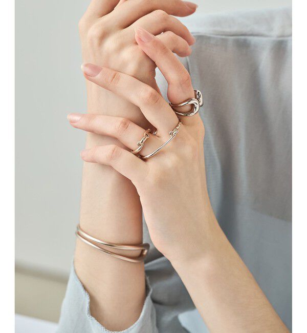 ete「[ロウ] ダブルライン リング」|リング|