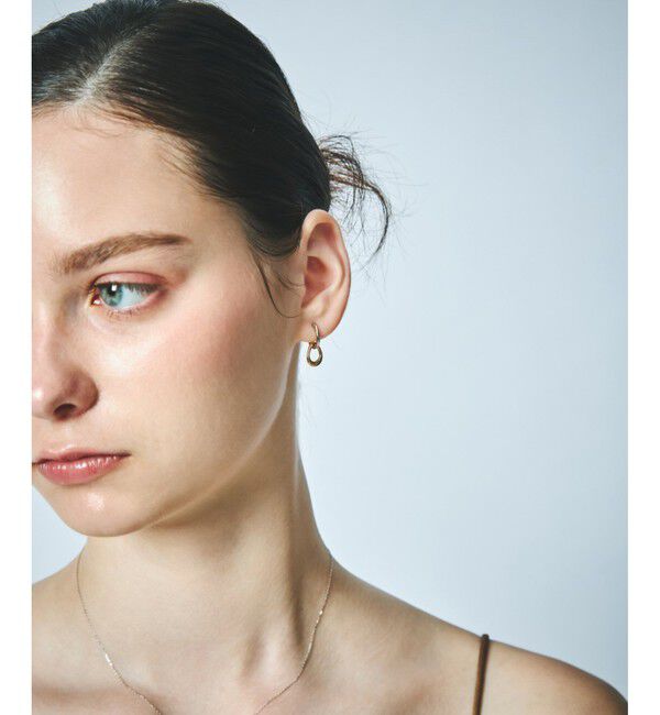 ete「フープ バイカラー イヤリング」|イヤリング|