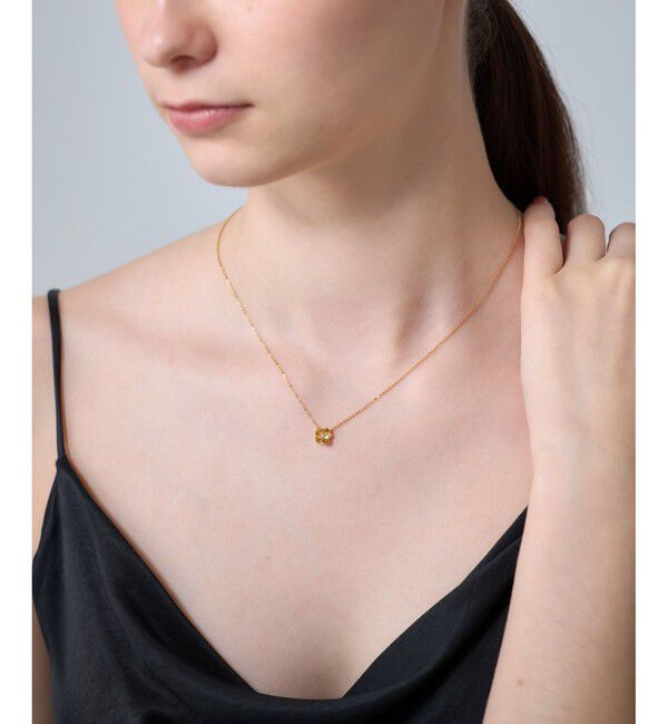 ete「[ファントゥージュエリー] ナチュラルストーン フラワー ネックレス」|ネックレス|